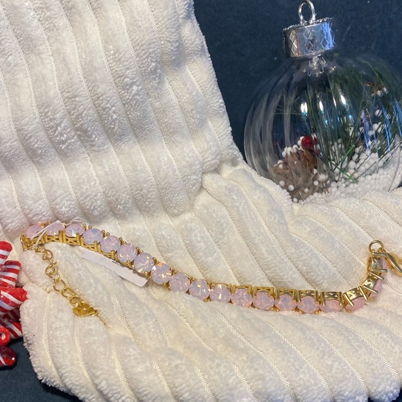 NWT 💎 DESIGNER💎 PINK OPAL IMPRESSION BRACELET TENNIS BEAUTIFUL ARM PARTY - Picture 5 of 7